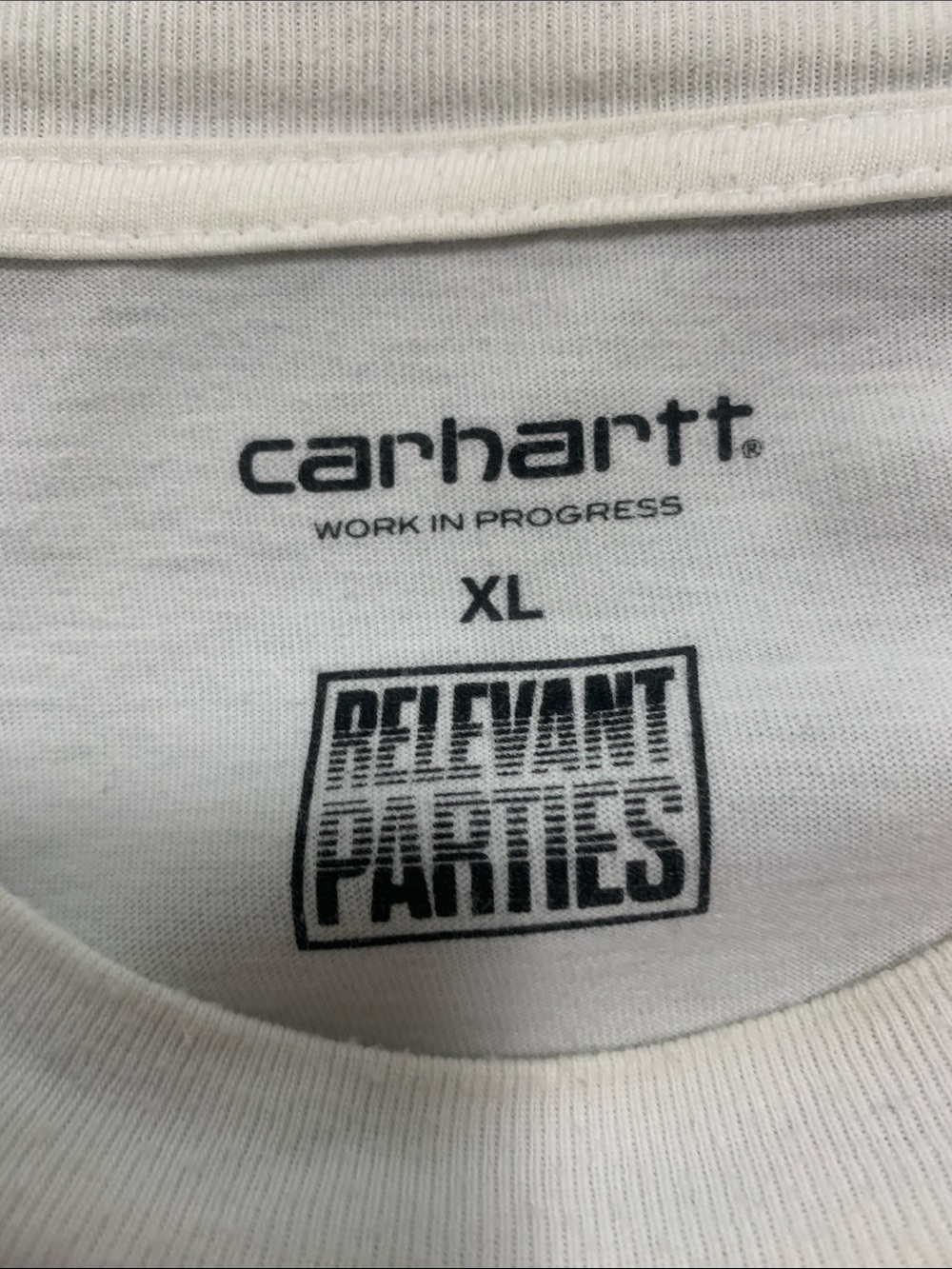 Carhartt x Relevant Parties White Short Sleeve Tee - Picture 2 of 5